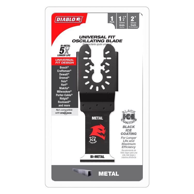 Diablo 1-1/4 in. X 1-1/4 in. W Bi-Metal Oscillating Blade Metal 1 pk