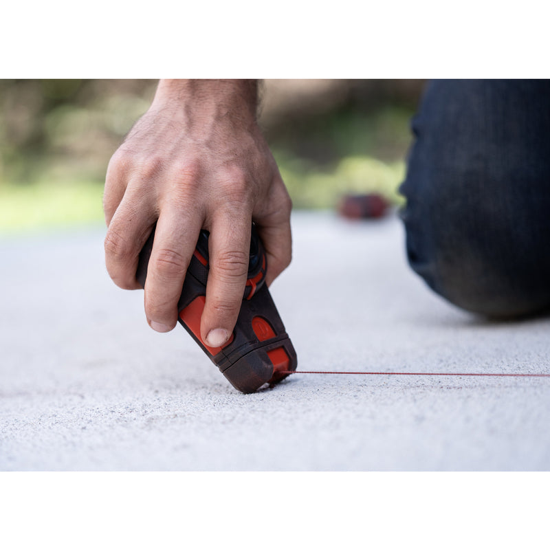 Crescent Lufkin 3 oz Red Contractor Chalk Line Reel 100 ft. Braided