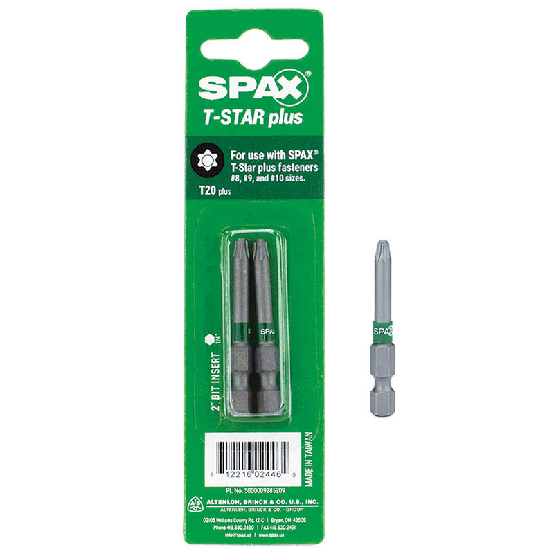DRIVER BIT T-STR+ T20 2"