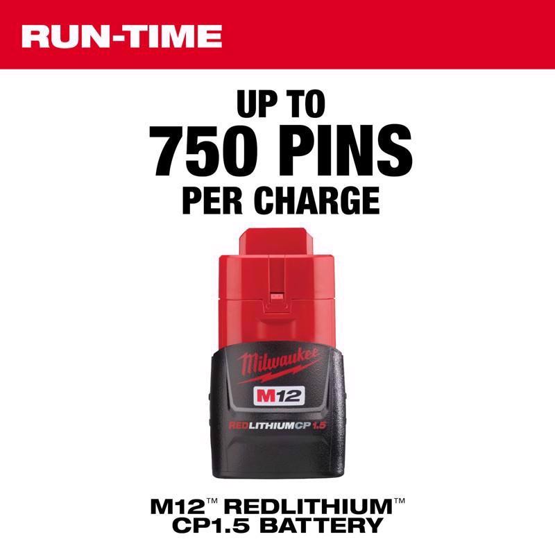 Milwaukee M12 23 Ga. Finishing Pin Nailer