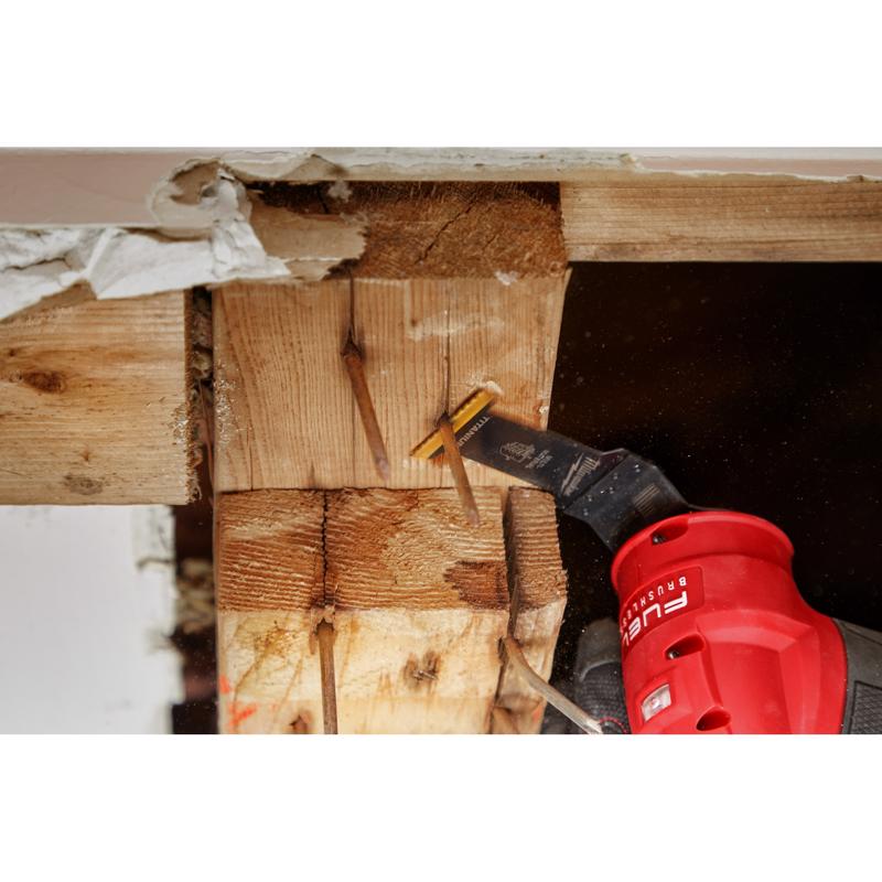 Milwaukee Universal Fit Open-Lok 1-3/8 in. W Bi-Metal Multi-Tool Oscillating Blade Multi-Material 1