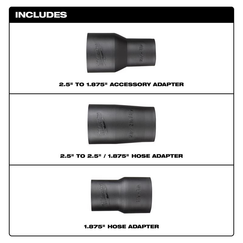 Milwaukee Wet/Dry Vac Hose Adapter 1 pc