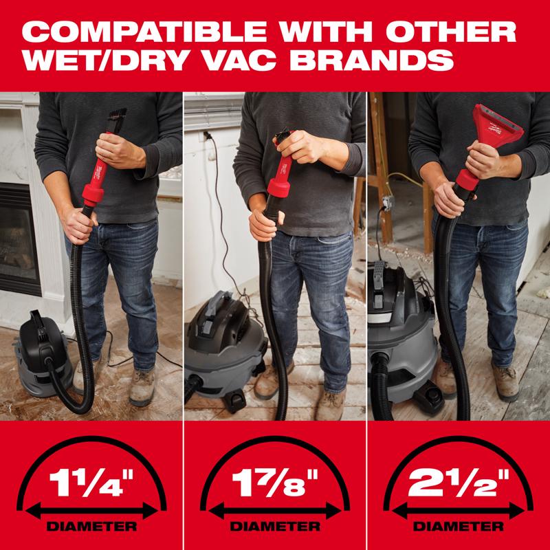 Milwaukee 2.52 in. L X 2.52 in. W 4 in 1 Cleaning Accessory Kit 1 pc