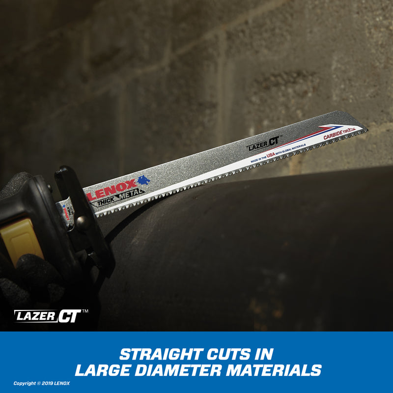 Lenox Lazer CT 9 in. Carbide Tipped Reciprocating Saw Blade 8 TPI 1 pc