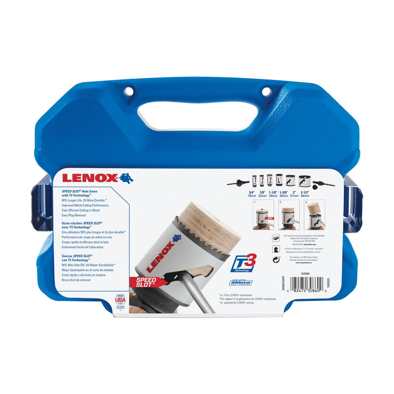 Lenox Speed Slot Plumber's Hole Saw Kit 9 pc