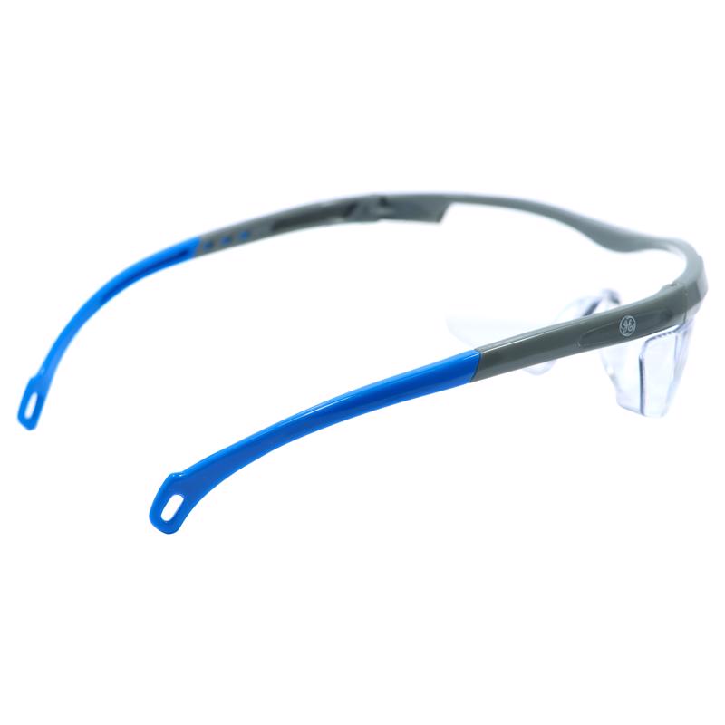 General Electric 01 Series Anti-Fog Impact-Resistant Safety Glasses Clear Lens Blue Frame 1 pk