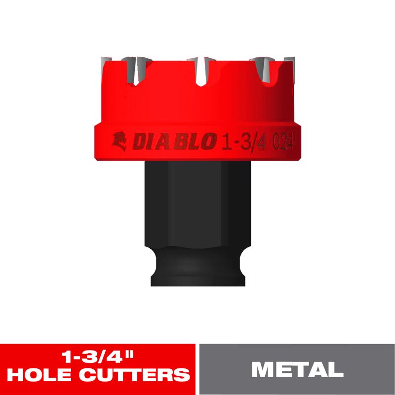 Diablo Steel Demon 1-3/4 in. Carbide Tipped 1/4 in. L Hole Cutter