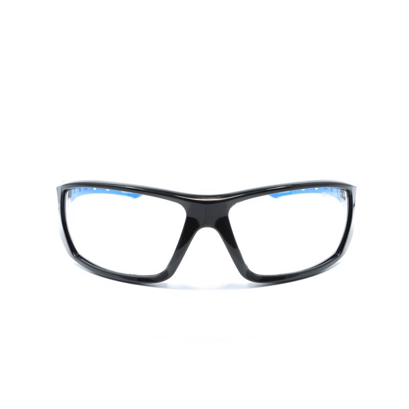 General Electric 04 Series Anti-Fog Impact-Resistant Safety Glasses Clear Lens Black/Blue Frame 1 pk