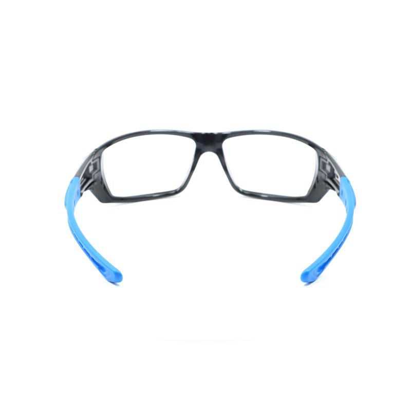 General Electric 04 Series Anti-Fog Impact-Resistant Safety Glasses Clear Lens Black/Blue Frame 1 pk
