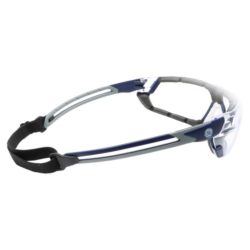 General Electric 11S Series Anti-Fog Impact-Resistant Safety Glasses Clear Lens Blue/Gray Frame 1 pk