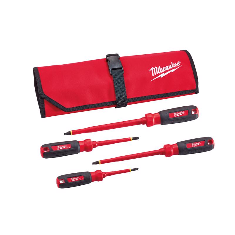 SCREWDRIVER SET ST BK/RD