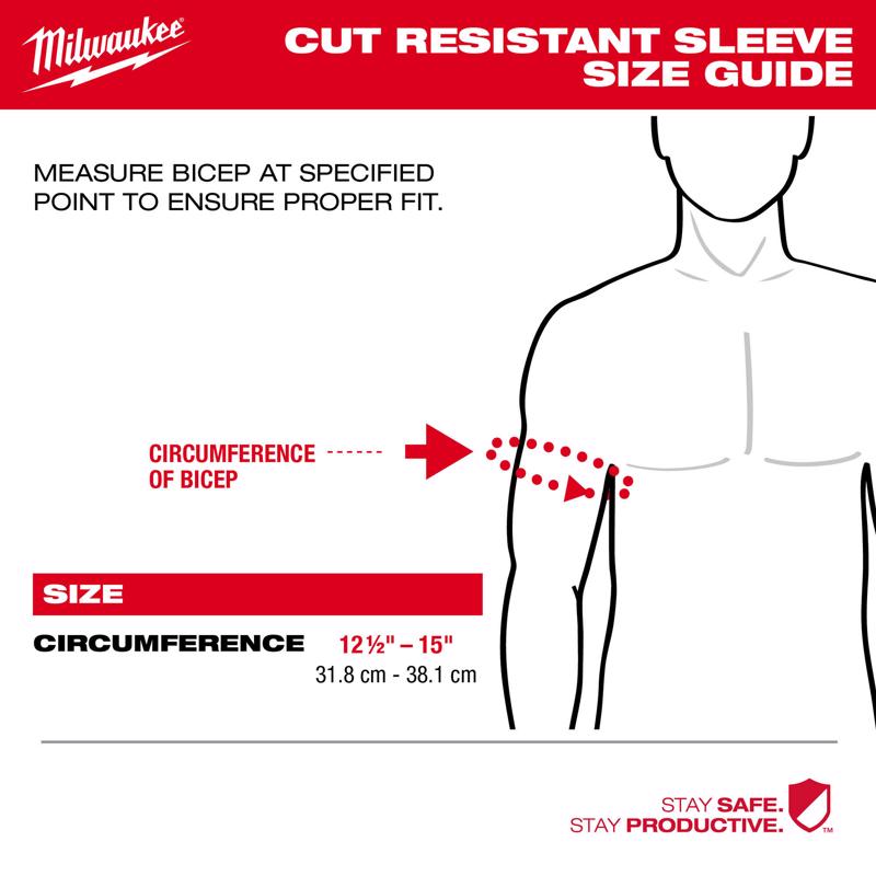 Milwaukee Cut-Resistant Arm Sleeve Red