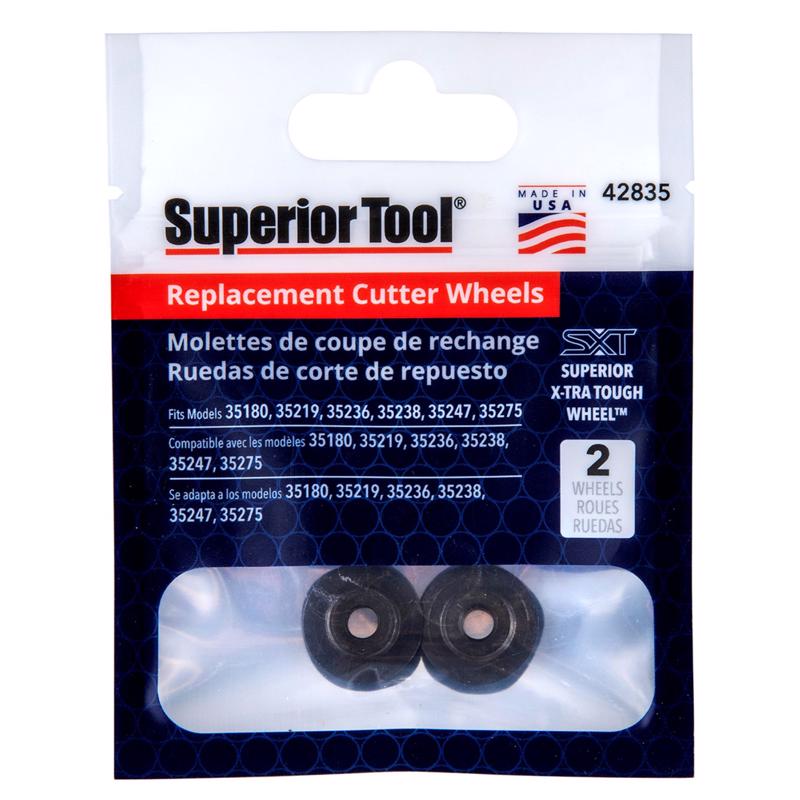 Superior Tool Replacement Cutter Wheel Black 2 pc