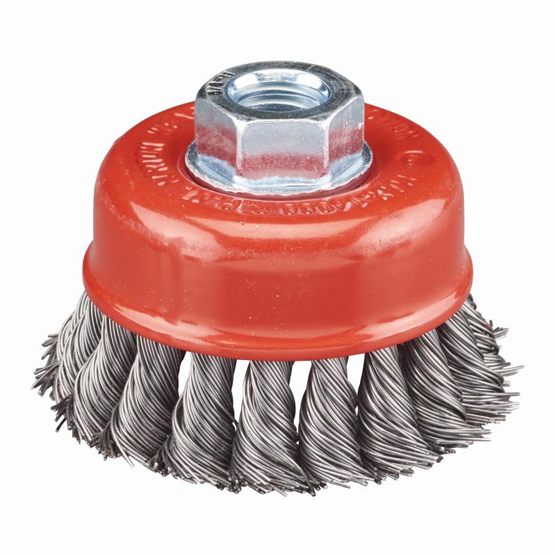 Norton Clipper 3 in. Knot Wire Cup Brush Carbon Steel 14000 rpm 1 pc