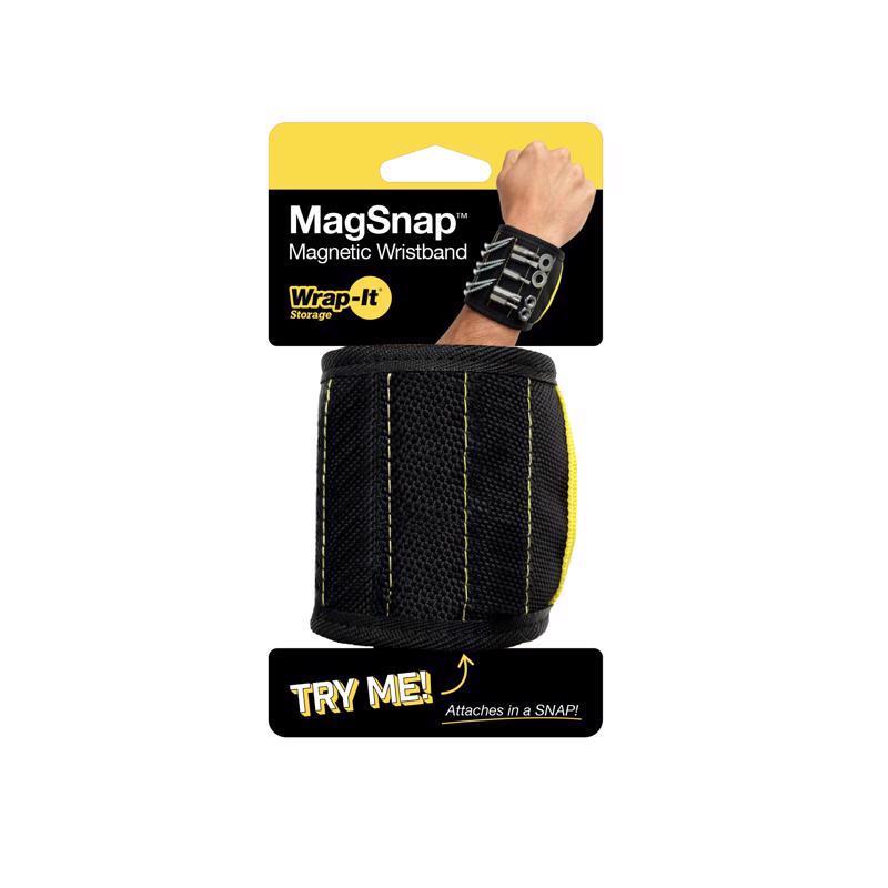 Wrap-It MagSnap 12.25 in. L X 3.25 in. W Black Magnetic Tool Holder 1 pk
