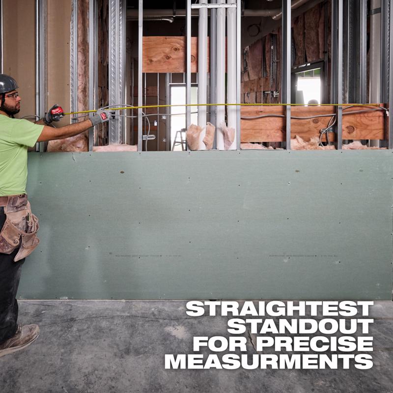 Milwaukee 25 ft. L X 1-5/16 in. W Wide Blade Magnetic Tape Measure 1 pk