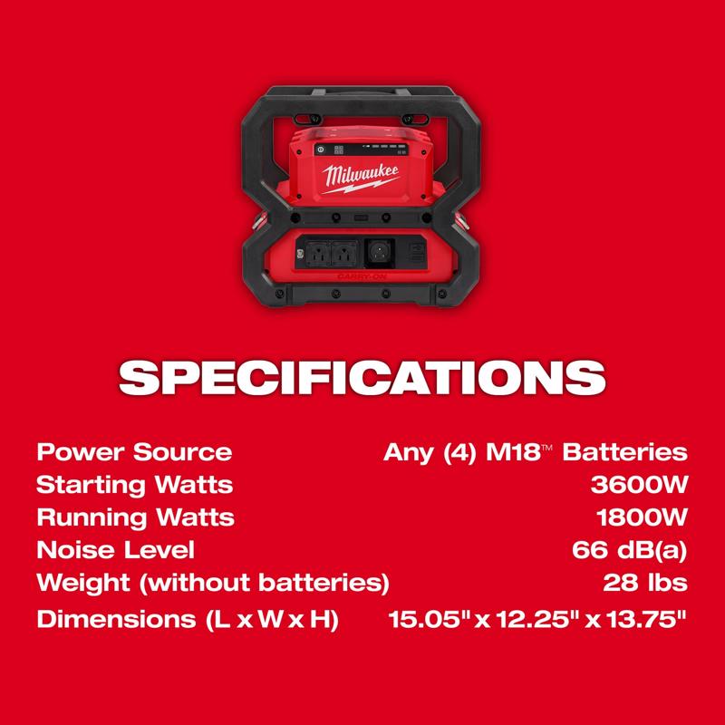 Milwaukee M18 CARRY-ON Lithium-Ion Power Supply 1 pc