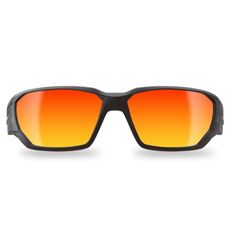 Edge Dawson Anti-Fog Safety Glasses Red Mirror Lens Black Frame 1 pk