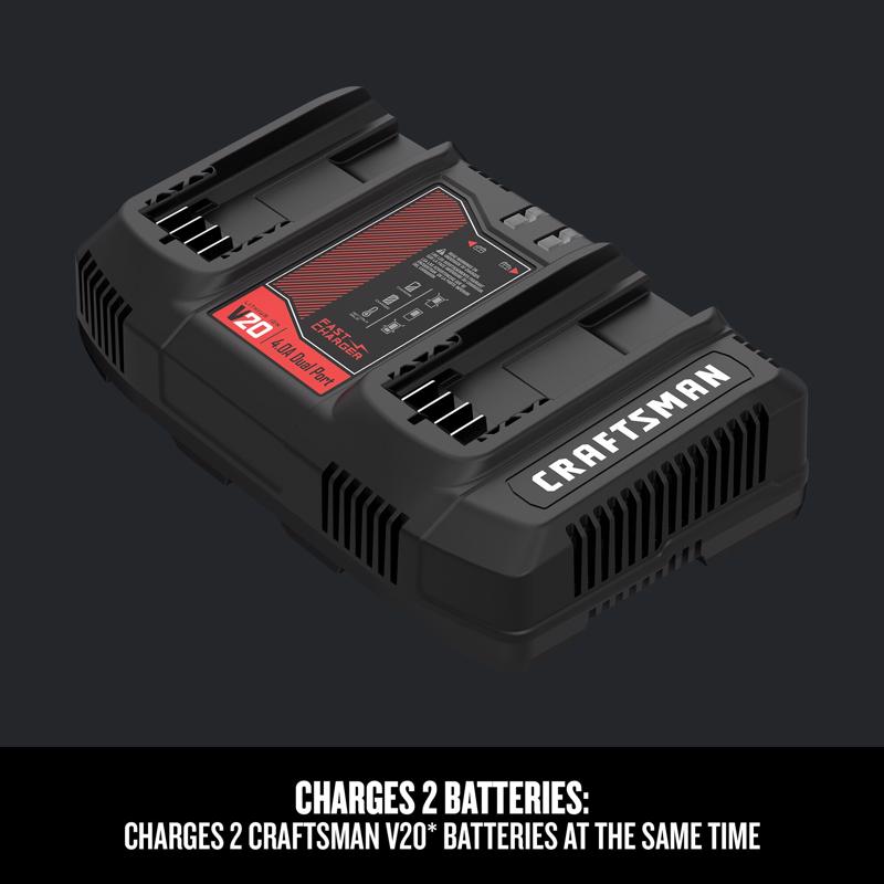 Craftsman V20 20 V Lithium-Ion Dual Battery Charger 1 pc