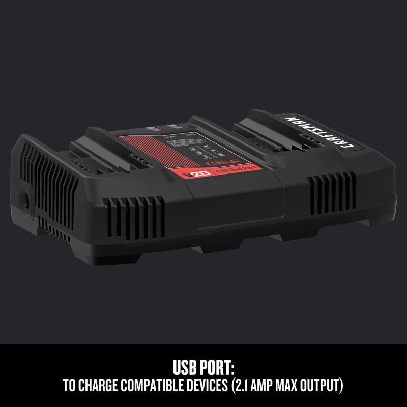 Craftsman V20 20 V Lithium-Ion Dual Battery Charger 1 pc