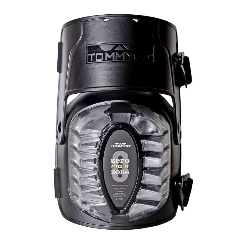 KNEEPAD HINGED BLK OS