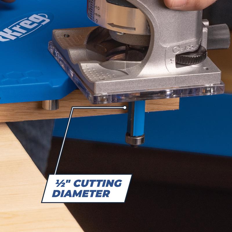 Kreg 0.5 in. D X 1-3/16 in. L Steel Flush Trim Router Bit