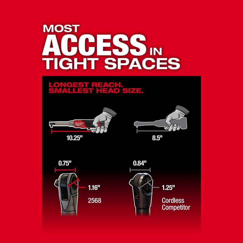 Milwaukee M12 FUEL 1/4 in. Brushless Cordless Ratchet Tool Only