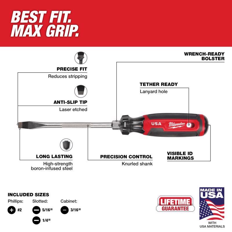 Milwaukee Screwdriver Set 4 pc