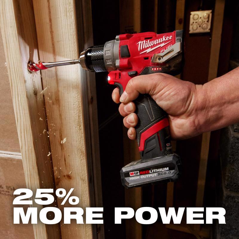 Milwaukee M12 RedLithium XC 5 Ah Lithium-Ion High Output Battery Pack 1 pc