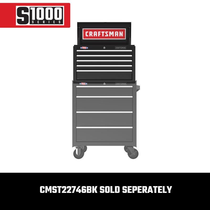 Craftsman S1000 26 in. 5 drawer Steel Tool Chest 17.25 in. H X 12 in. D