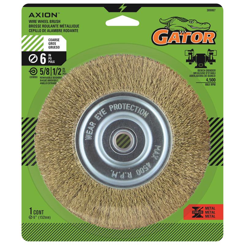 WIRE WHEEL BRUSH CORS 6"