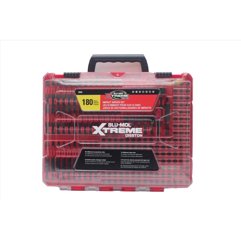 IMPCT DRVR BIT SET 180PC