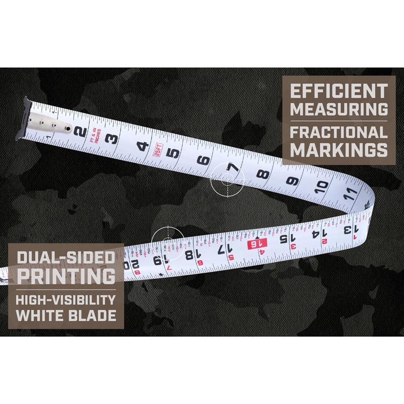 Spec Ops Tools 25 ft. L X 3.3 in. W Tape Measure 1 pk