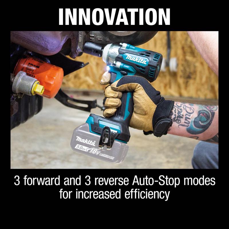 Makita 18V LXT 1/2 in. Cordless Brushless Impact Wrench Tool Only