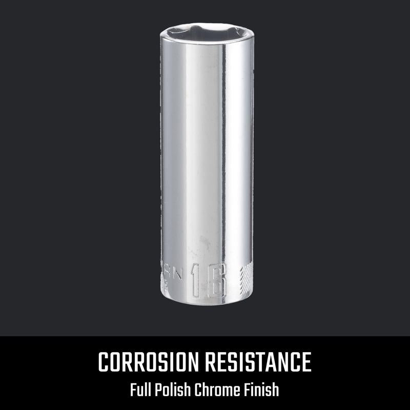 Craftsman 16 mm X 3/8 in. drive Metric 6 Point Deep Socket 1 pc