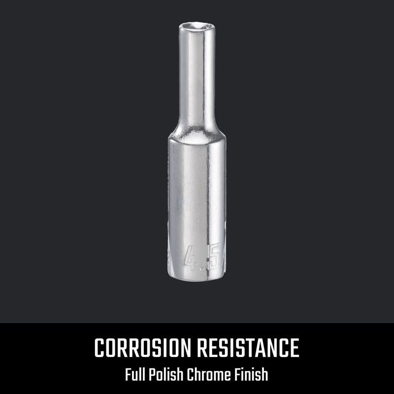 Craftsman 4-1/2 mm X 1/4 in. drive Metric 6 Point Deep Socket