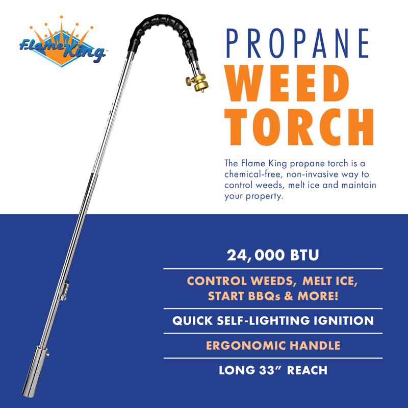 Flame King 33 in. L X 7 in. W Weed Burner Torch 1 pc Propane
