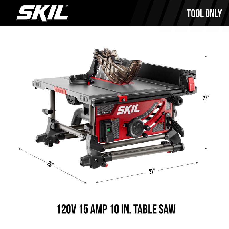 Skil 15 amps Corded 10 in. Table Saw Tool Only