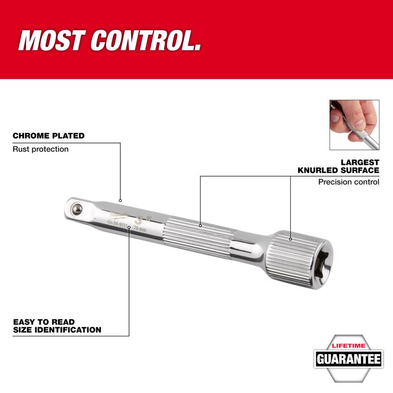 Milwaukee 1/2 in. drive Extension 1 pc
