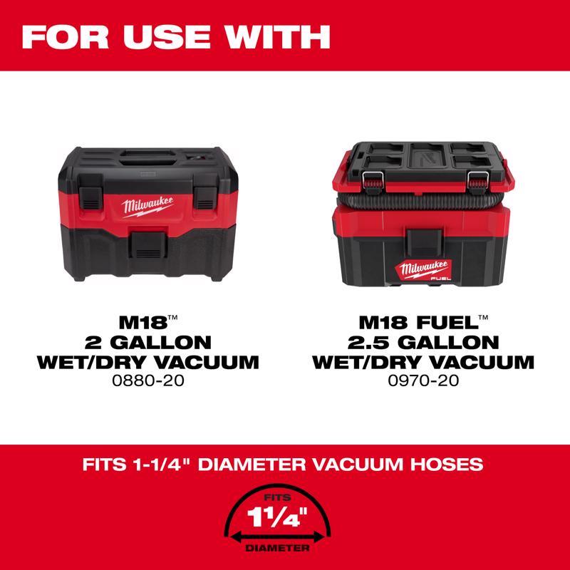 Milwaukee 1.88 in. D Flexible Vacuum Hose 1 pc
