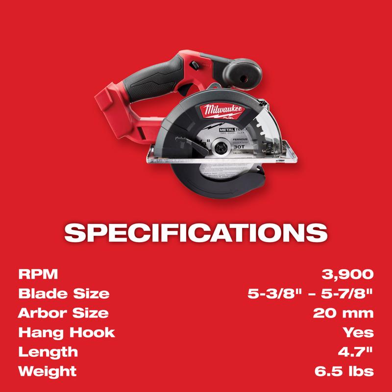 Milwaukee M18 FUEL 5-3/8 in. Cordless Brushless Circular Saw Tool Only
