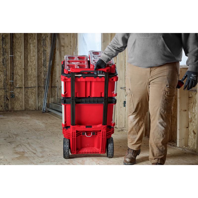 Milwaukee PACKOUT 19.75 in. H Long Handle Tool Holder Polypropylene Black/Red