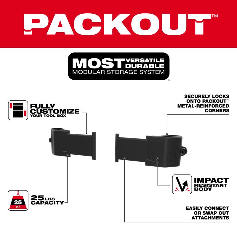 Milwaukee PACKOUT Tool Organizer Black