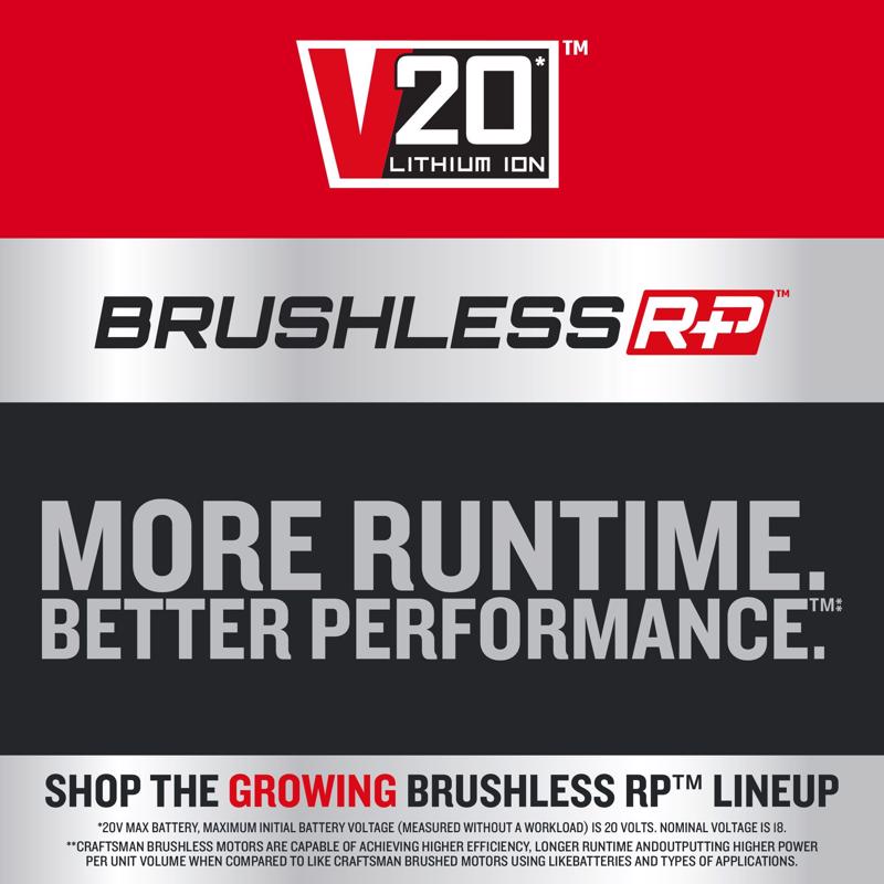 Craftsman V20 Brushless RP 4-1/2 in. Cordless Brushless Circular Saw Tool Only