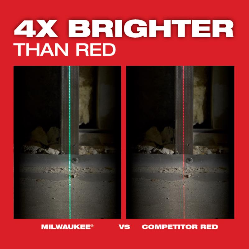 Milwaukee 2 beam Self Leveling Cross-Line Laser 165 ft. 1 pc