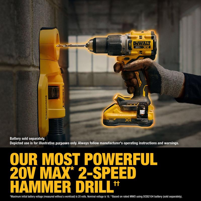 DeWalt 20V MAX XR 1/2 in. Brushless Cordless Hammer Drill Tool Only
