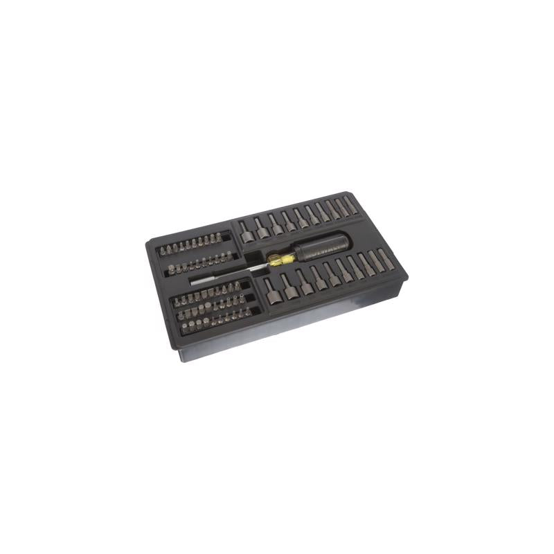 DeWalt 1/4 in. drive Metric/SAE Socket and Bit Set 70 pc