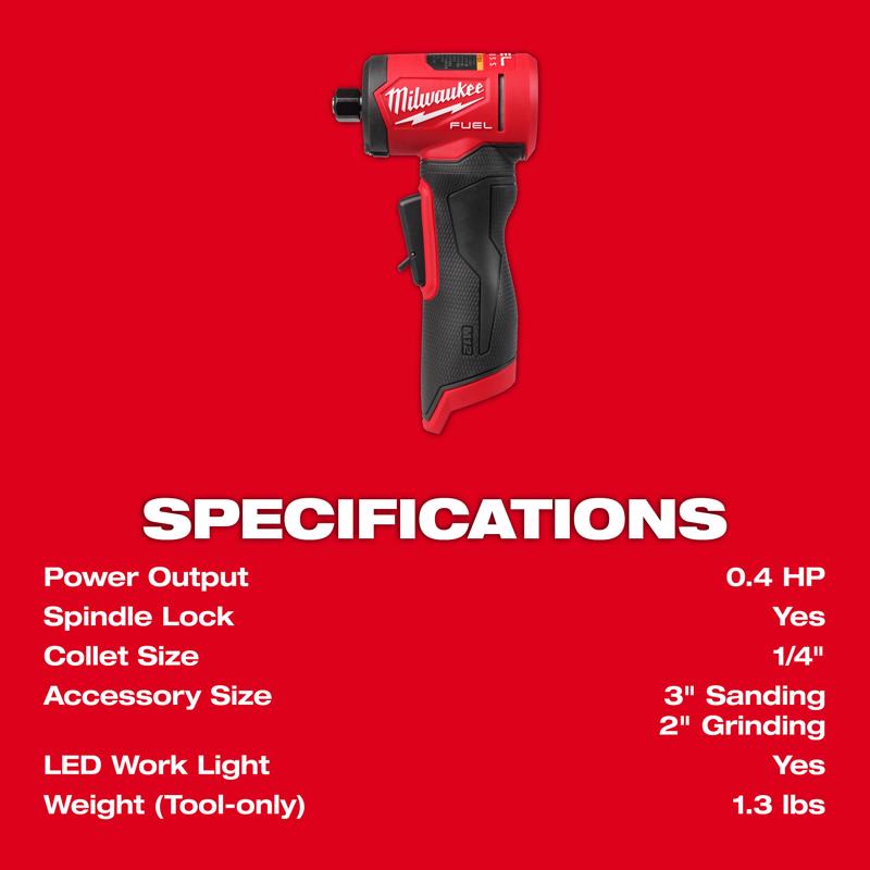 Milwaukee M12 Fuel Brushless Cordless 1/4 in. Die Grinder Tool Only