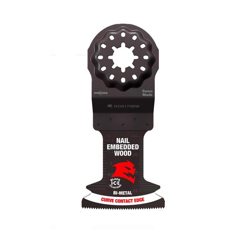 Diablo Demo Demon 1-3/4 in. W Bi-Metal Starlock Curved Oscillating Blade Clean Wood 3 pk