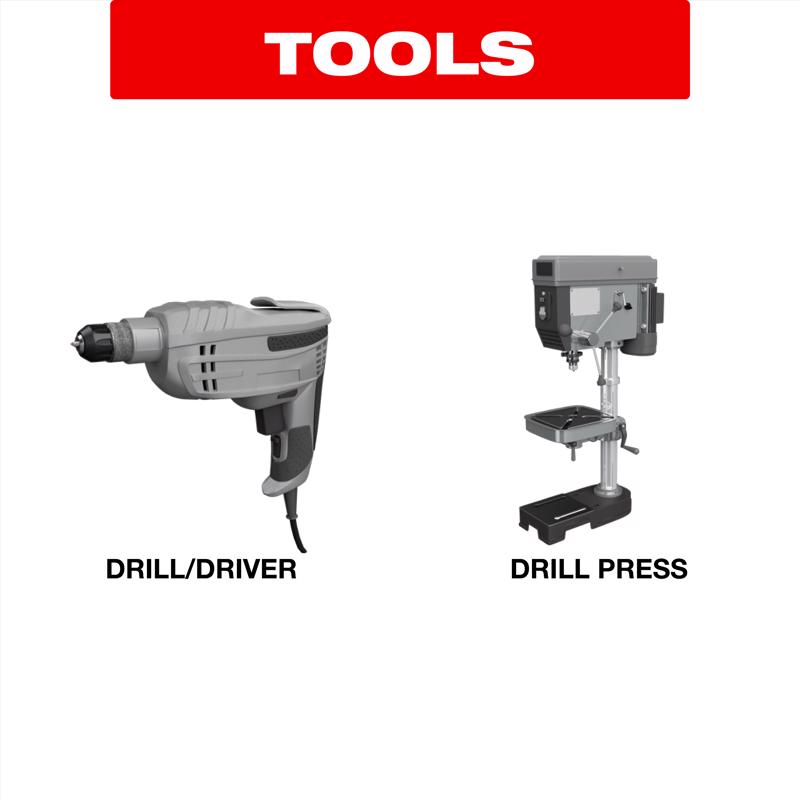 Diablo Metal Demon Stainless Steel Drill Bit Set 3-Flat Shank 1 pk